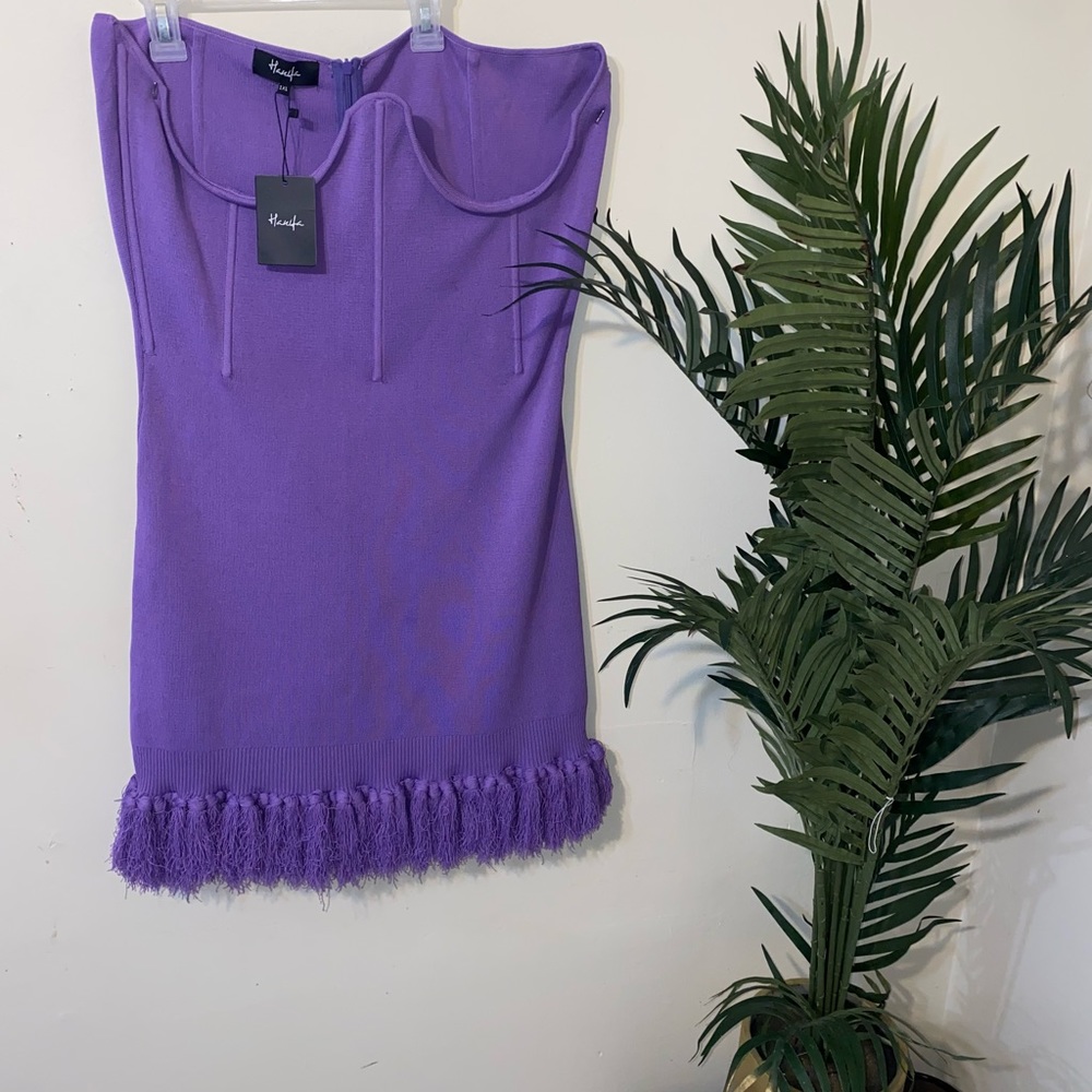 Hanifa Purple Corset Skirt